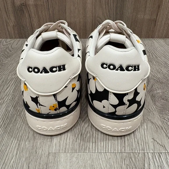 NWOT Coach Women's Floral Sneakers - Black and White - Picture 3 of 8